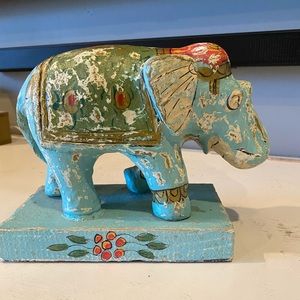 Boho elephant statue